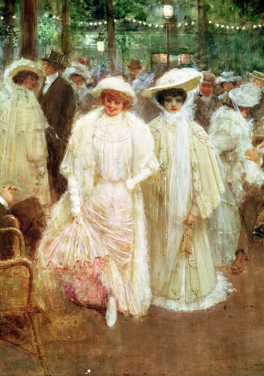 I Giardini di Parigi, o Le Bellezze della Notte, 1905 - Musée Carnavalet, Parigi, dettaglio